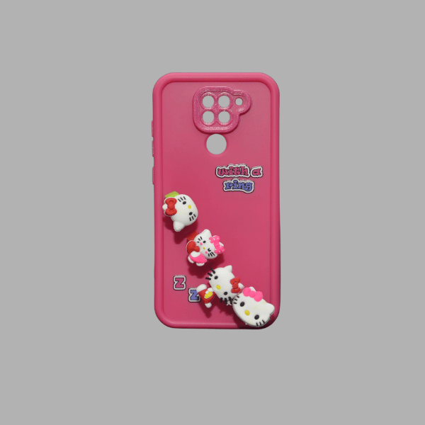 جراب سيليكون كرتوني مزود بحلقات لهاتف شاومي Note 9