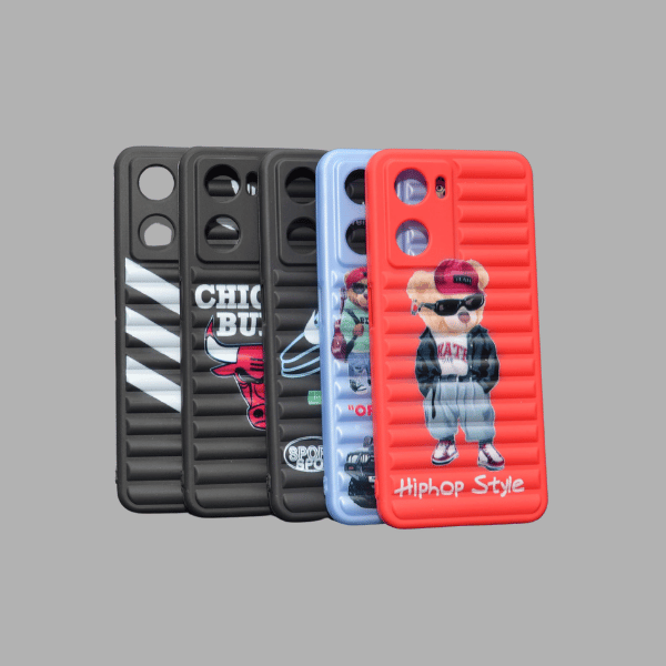 غطاء سيليكون مطبوع عليه شعار Oppo A57