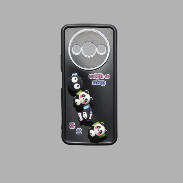 جراب سيليكون كرتوني مزود بحلقات لهاتف شاومي A3