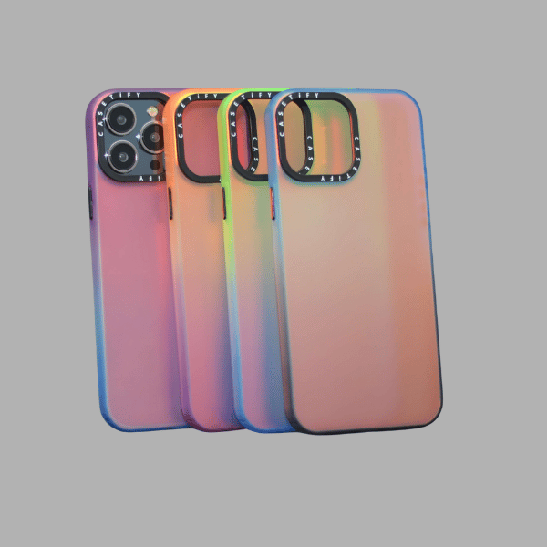 For iP 13 Pro Max Luxury Colorful IMD Silicone