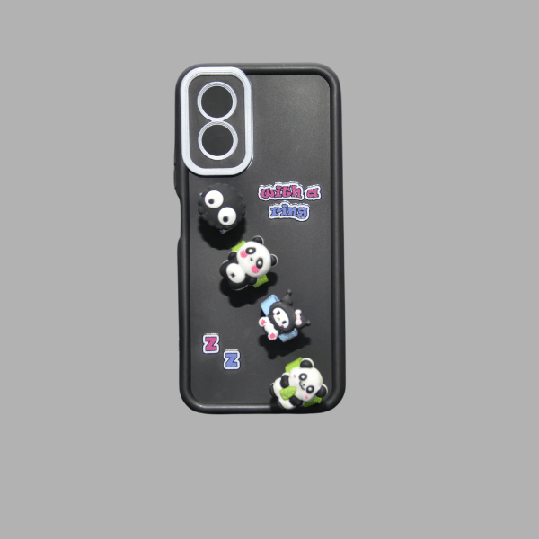 جراب سيليكون كرتوني مزود بحلقات لهاتف اوبو A38