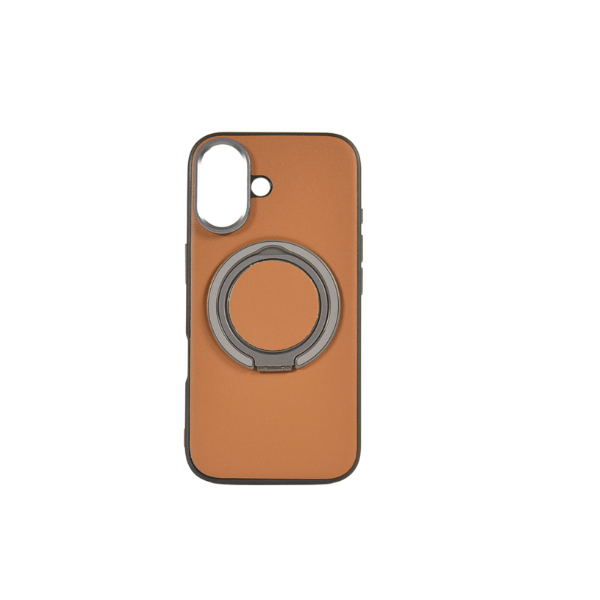 For iP 16 New Premium Leather Case With Stand