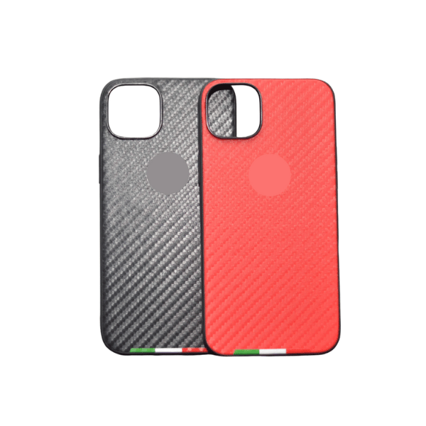 For iP 14 Plus Ferrari Carbon Fiber Covers