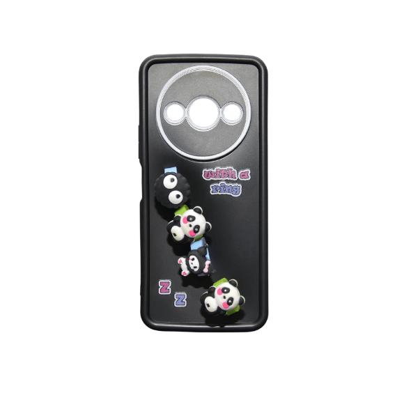 جراب سيليكون كرتوني مزود بحلقات لهاتف شاومي A3