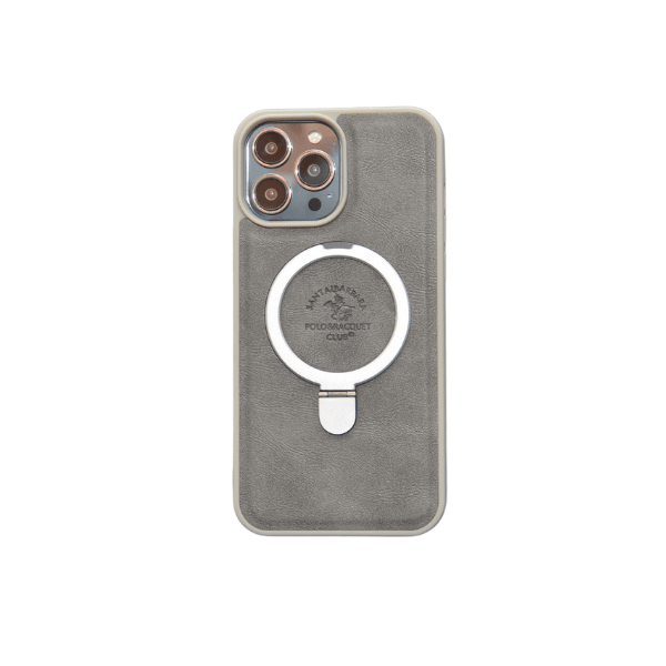 حافظة جلدية أنيقة من ماج سيف مع حامل لجهاز آي بي 14 برو ماكس