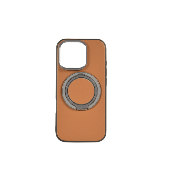 For iP 16 Pro New Premium Leather Case With Stand