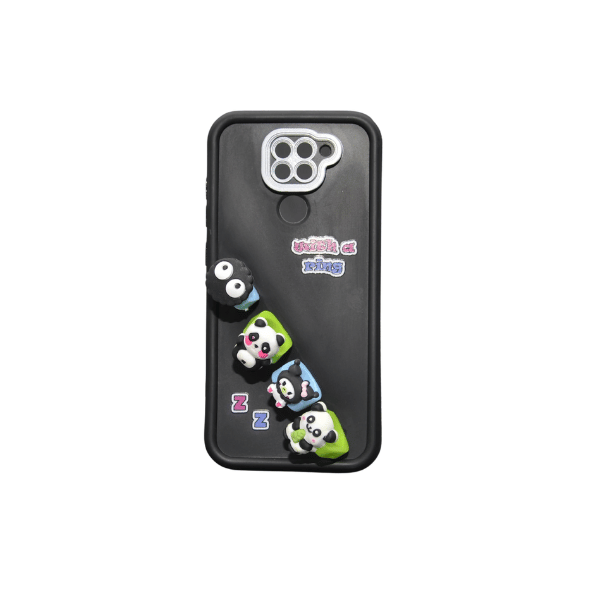 جراب سيليكون كرتوني مزود بحلقات لهاتف شاومي Note 9