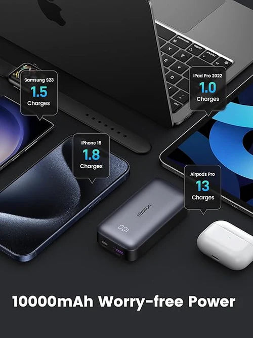 بطارية UGREEN 10000mAh للشحن السريع ثنائي الاتجاه
باور بانك 30 وات-PB208