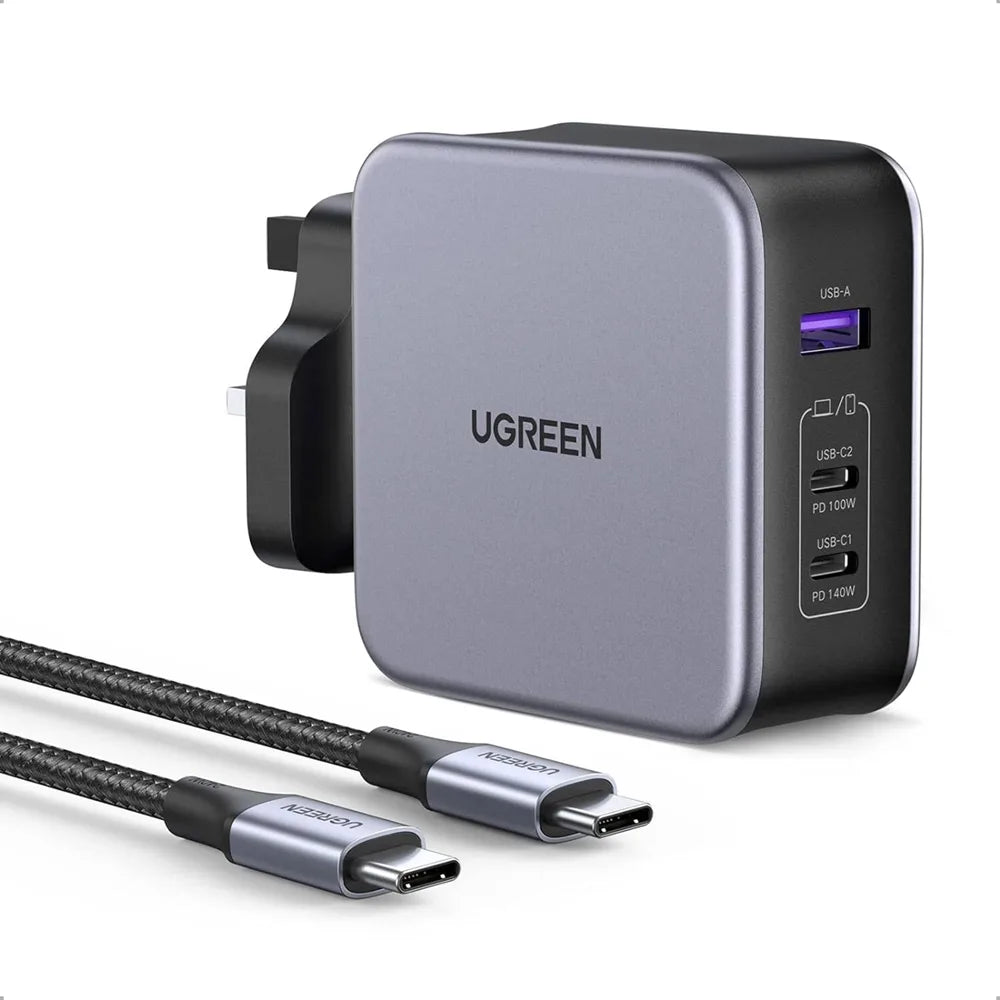 UGreen CD289 Nexode 3-Port PD GaN Fast Charger Adapter, 140W