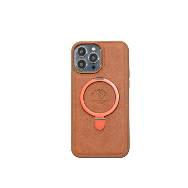 حافظة جلدية أنيقة من ماج سيف مع حامل لجهاز آي بي 14 برو ماكس