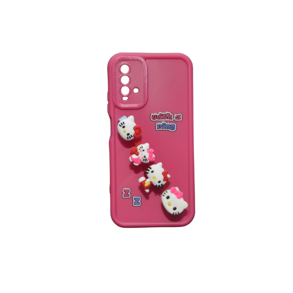 جراب سيليكون كرتوني مزود بحلقات لهاتف شاومي 9T