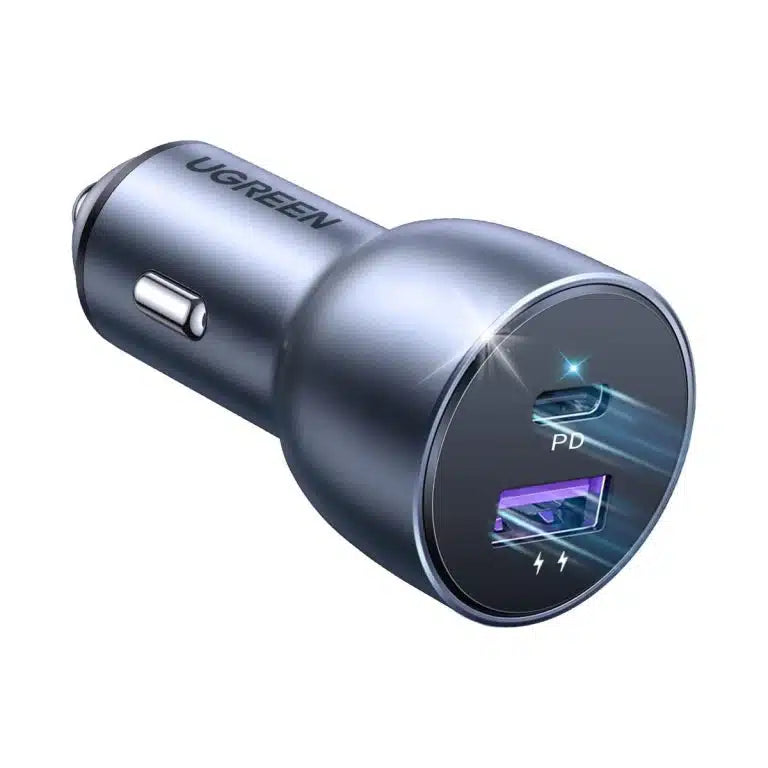 شاحن سيارة UGREEN CD213 USB+PD بقوة 42.5 وات - أزرق داكن