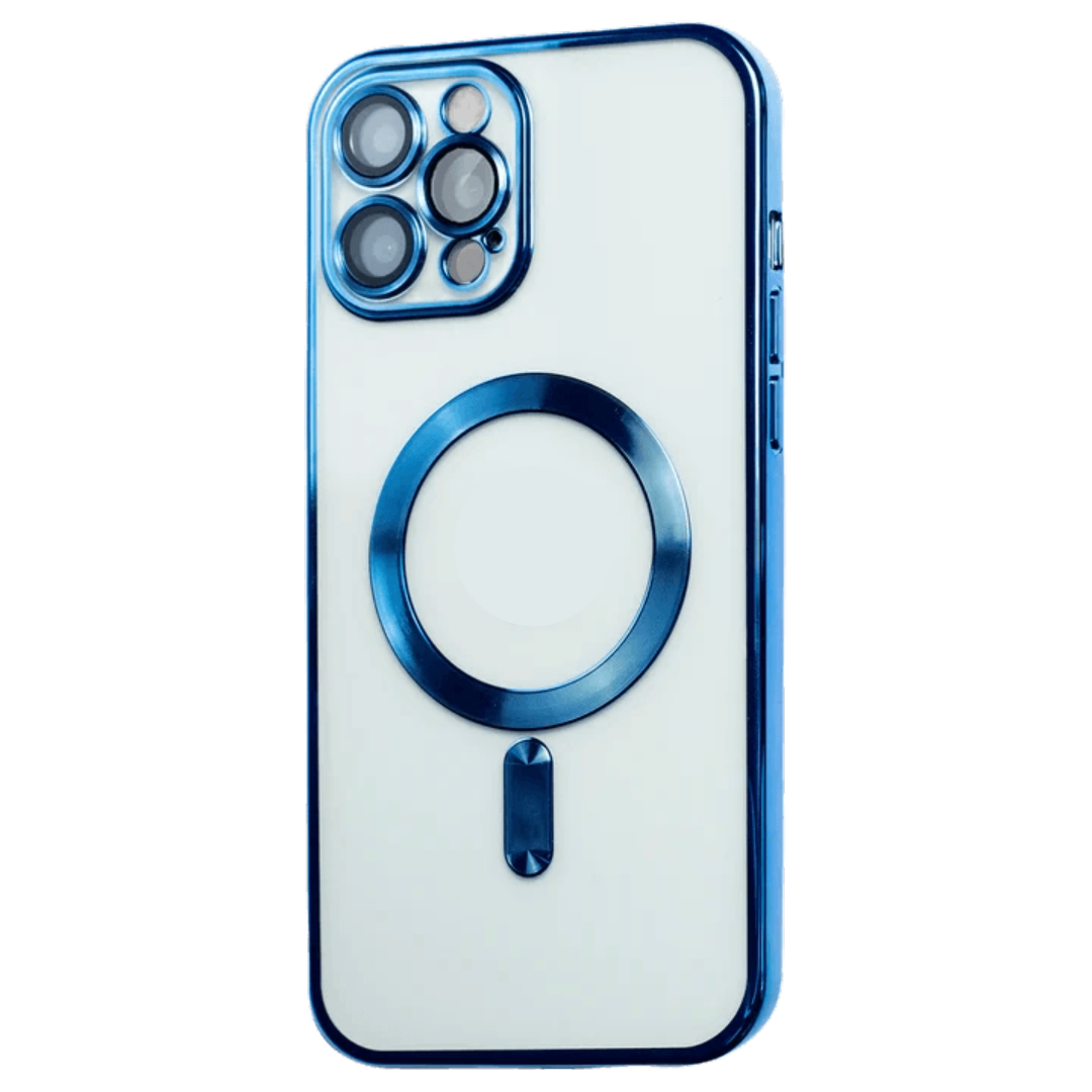 For iP 14 Pro Clear Magsafe With Silicone Frame 2023