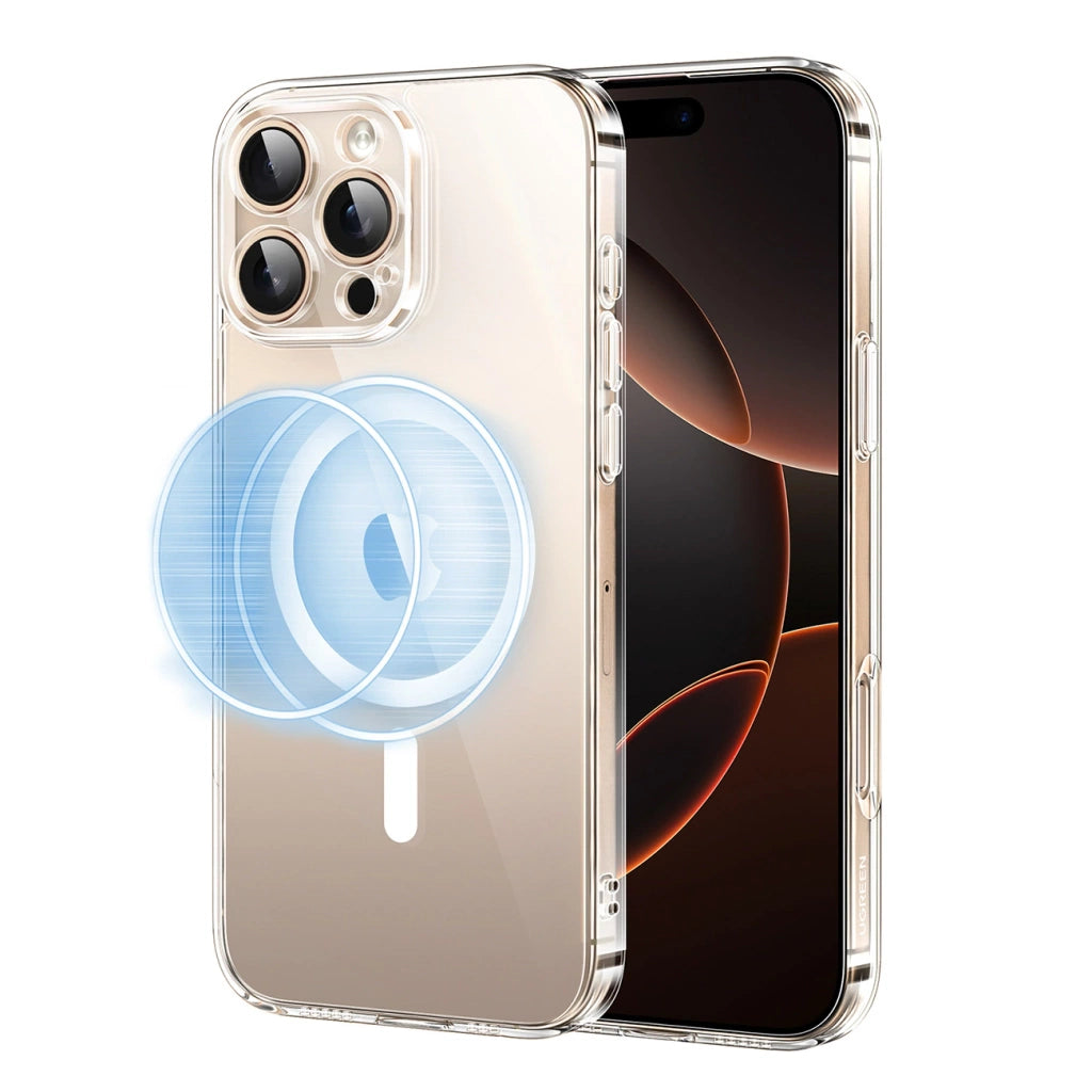 UGREEN Classy Clear Magnetic Protective Case for iPhone 16 Pro (Clear)