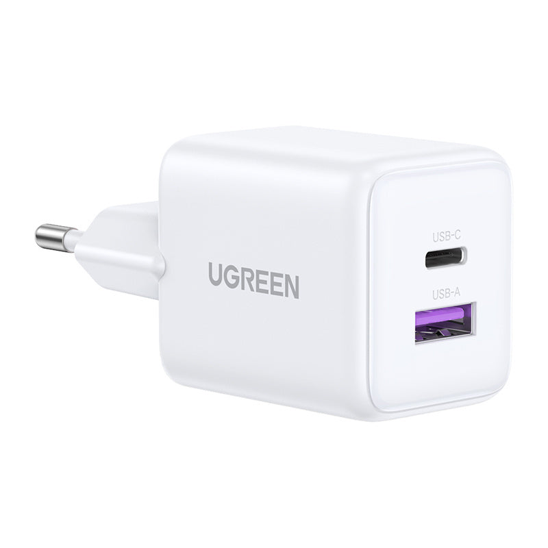 Charger Ugreen-X516 USB + USB-C, GaN, 30W (white)