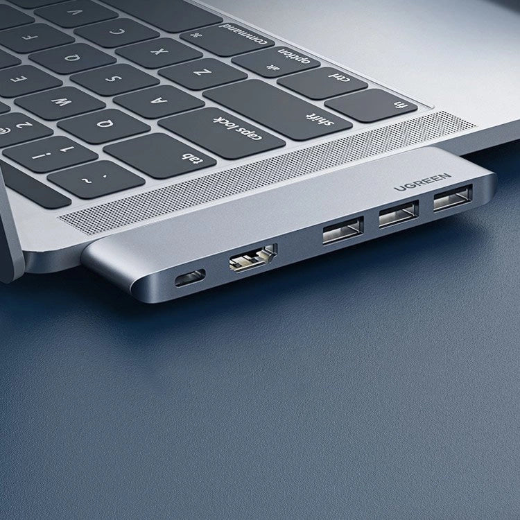 UGREEN USB C HUB 5-in2 For MacBook Pro/Air – 3 USB 3.0– USB C–HDMI 4K