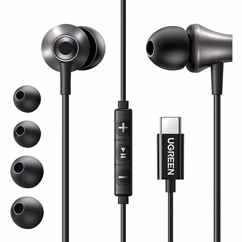 Headphones in-ear Ugreen 3.5mm EP105 (black) Headphones in-ear Ugreen 3.5mm EP105 (black)