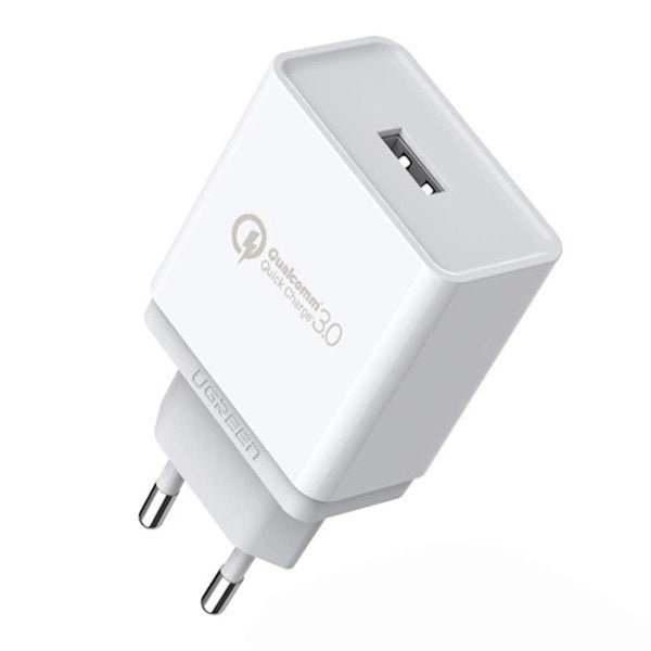UGREEN USB-A QC 3.0 18W Wall Charger White