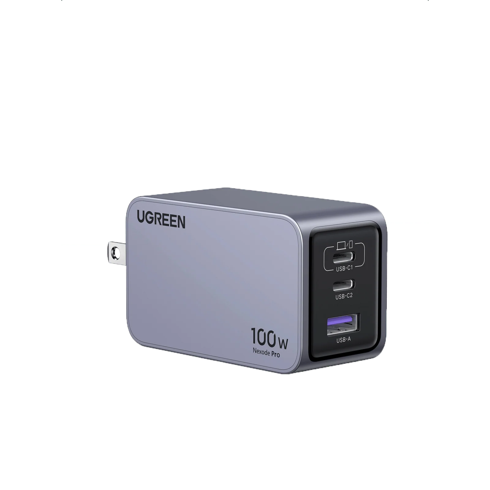 UGREEN Nexode Pro 100W GaN Charger with USB-C Cable Grey