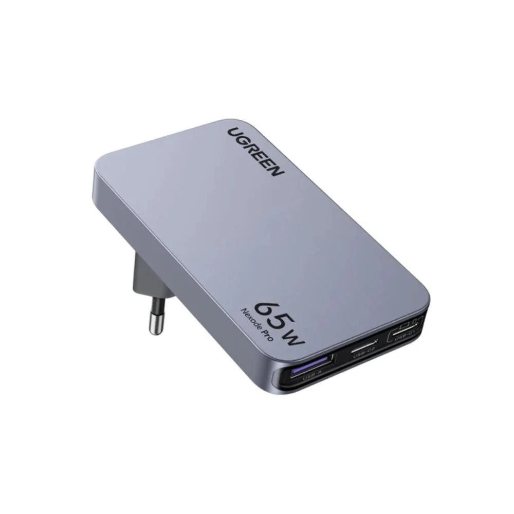 UGREEN X753 Wall Charger Nexode Pro 65W 3A 1xUSB-A-2xUSB-C Grey