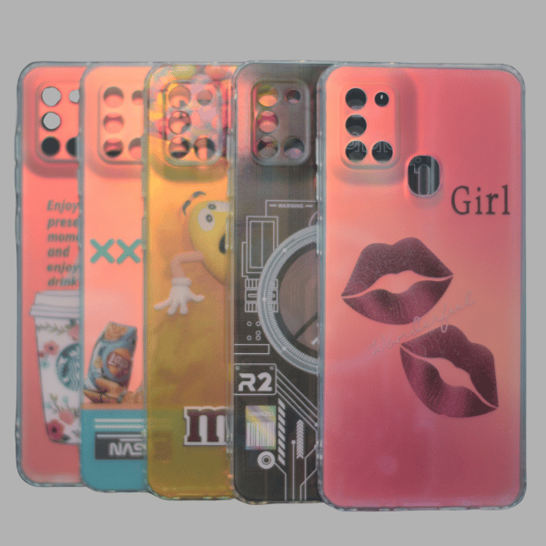 For A21s Samsung IDM Silicon Printed Covers