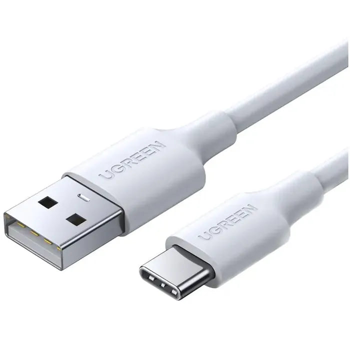 UGREEN USB-A 2.0 TO USB-C CABLE NICKEL  PLATING 1M White