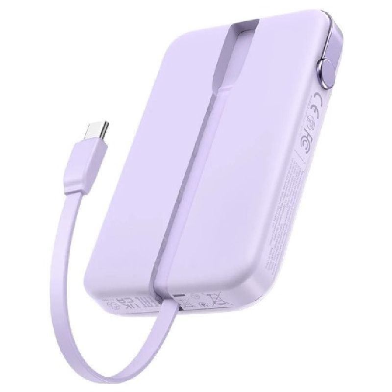 UGREEN PB511 Uno External Battery, 10000mAh, 30W, QC + PD, 1 x USB-A - 2 x USB-C, Purple