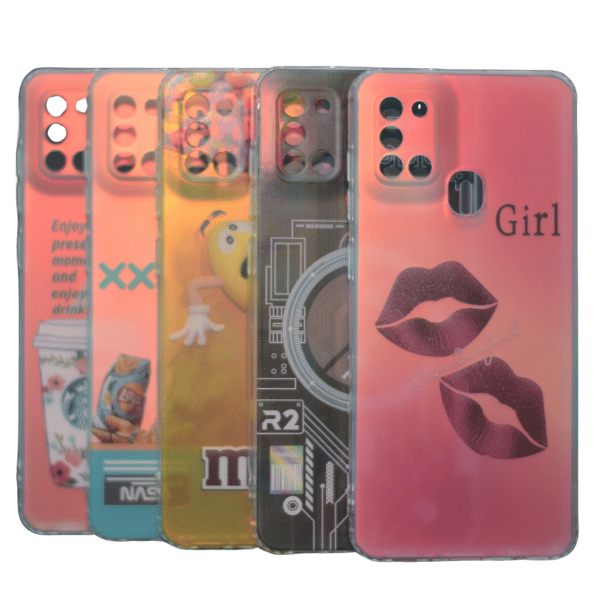 For A21s Samsung IDM Silicon Printed Covers