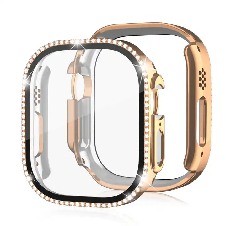 For Apple Watch Glass Diamond case 49 mm