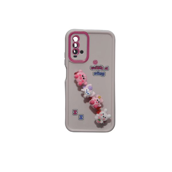 جراب سيليكون كرتوني مزود بحلقات لهاتف شاومي 9T 