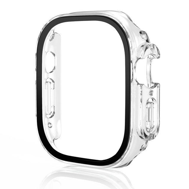 For Apple Watch Ultra Tempered Glass Film PC Watch Case 49 mm