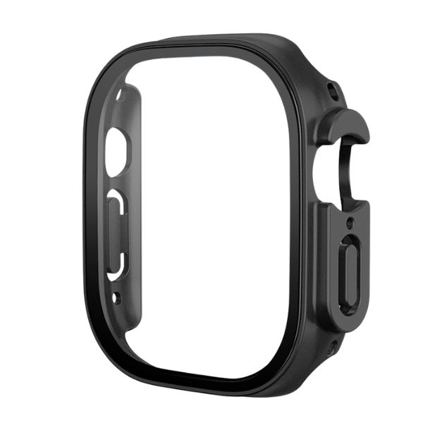 For Apple Watch Ultra Tempered Glass Film PC Watch Case 49 mmm