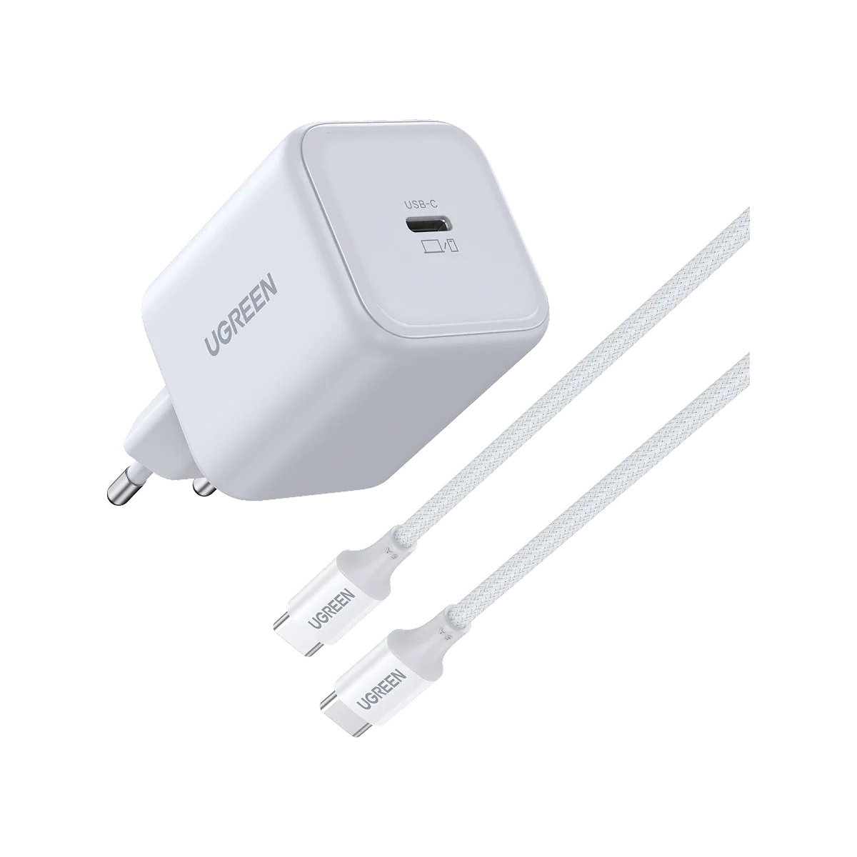 UGREEN 45W USB-C GaN Fast Charger EU - white