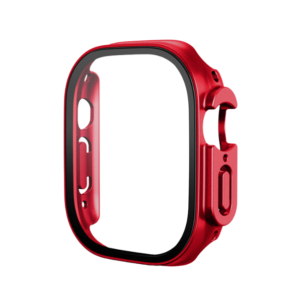 For Apple Watch Ultra Tempered Glass Film PC Watch Case 49 mmm