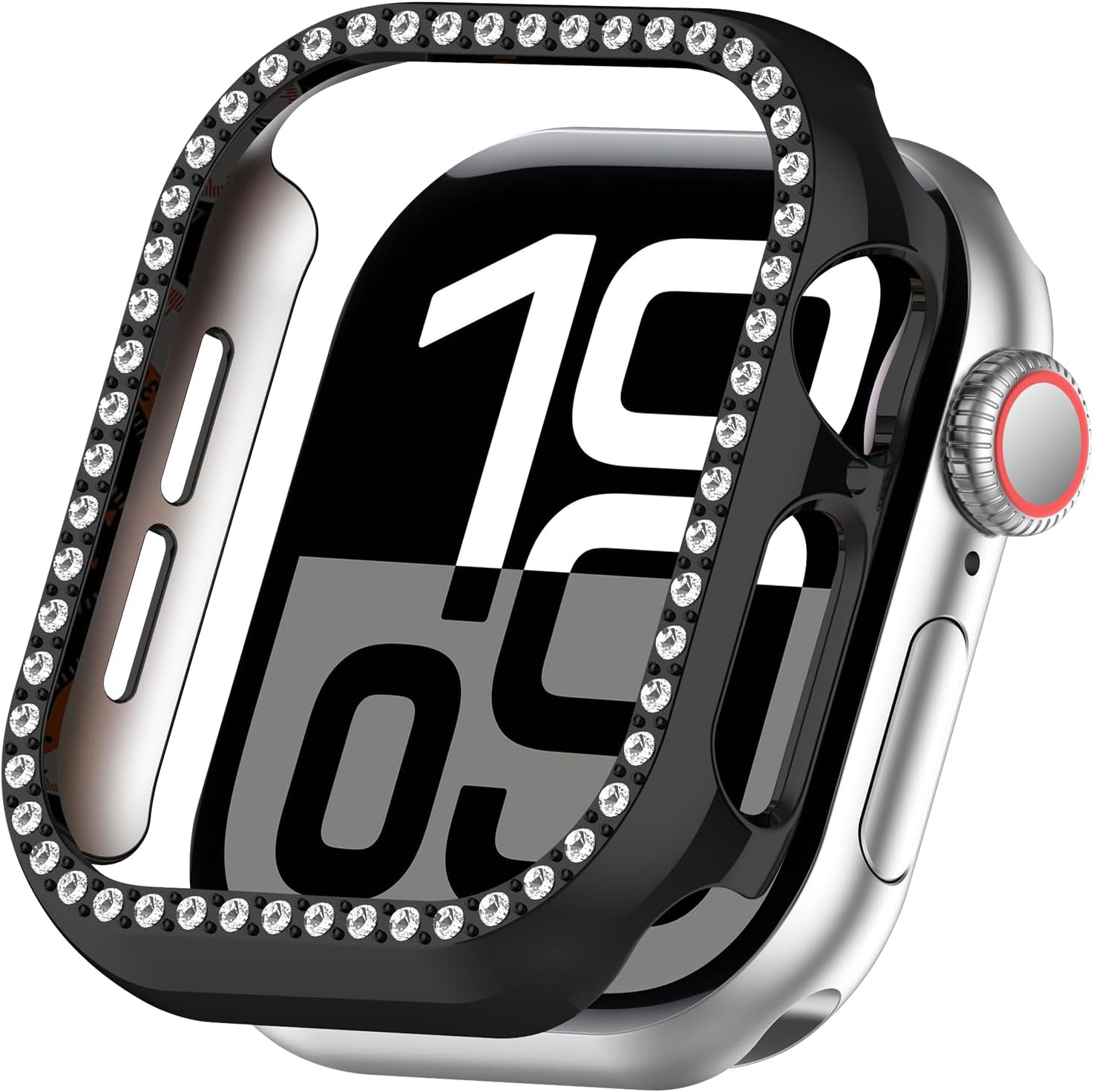For Apple Watch Glass Diamond case 46 mm