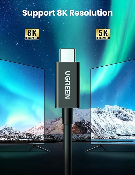 [6957303833894] UGREEN USB C to Type C 100W Thunderbolt 4 PD Cable Black