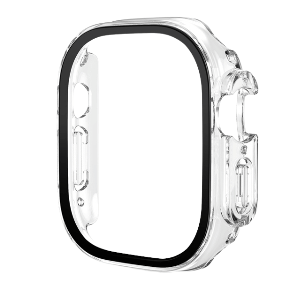 For Apple Watch Ultra Tempered Glass Film PC Watch Case 49 mmm