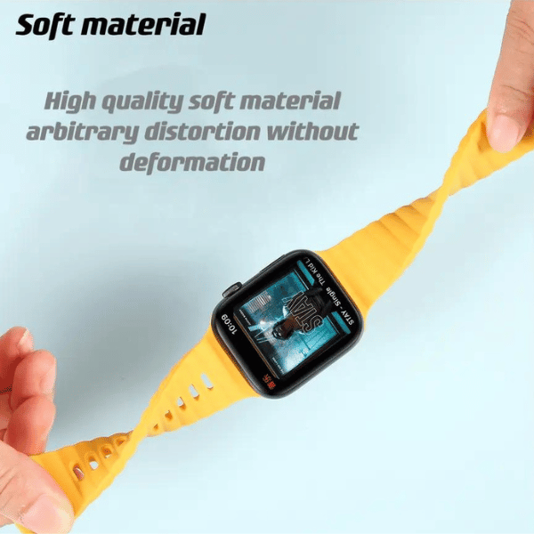 Breathable Skin-friendly Silicone Watch Strap For Apple Watch Ultra 44/45/49 MM