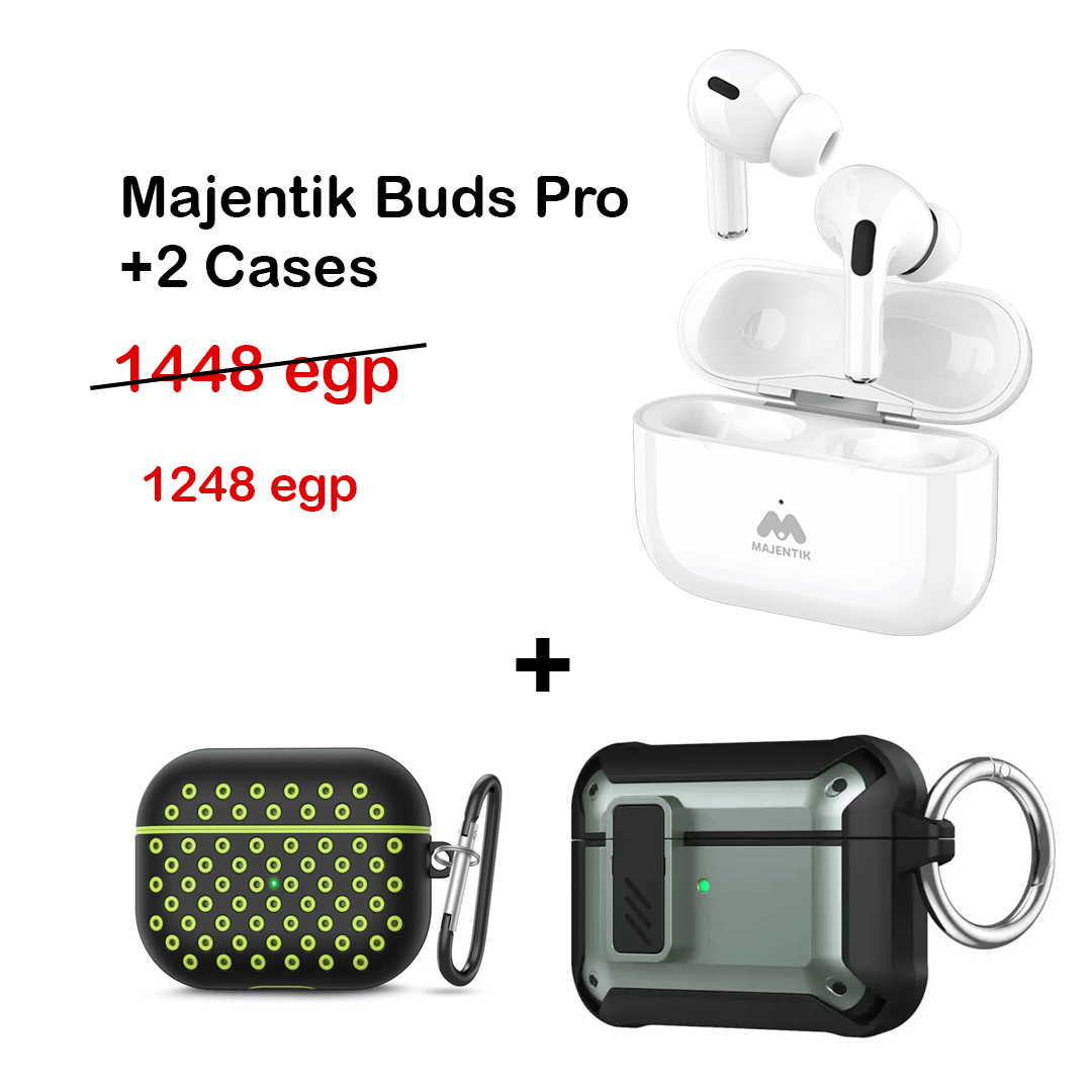 Majentik Buds Pro + 2 حافظة (اختر أي منها)