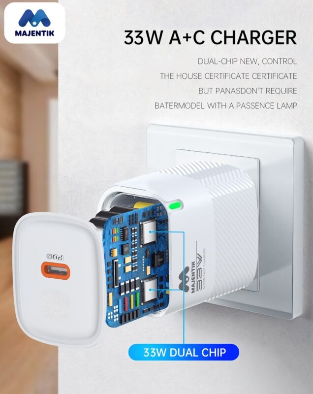 Majentik Charger Head MC-003 33W