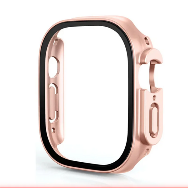 For Apple Watch Ultra Tempered Glass Film PC Watch Case 49 mmm