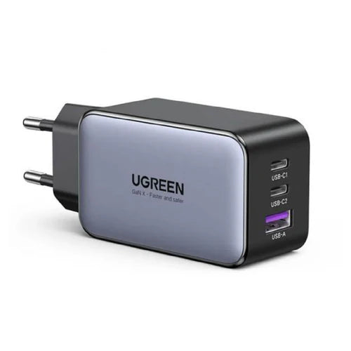 شاحن UGREEN GaN السريع بقوة 65 وات باللون الرمادي - CD361