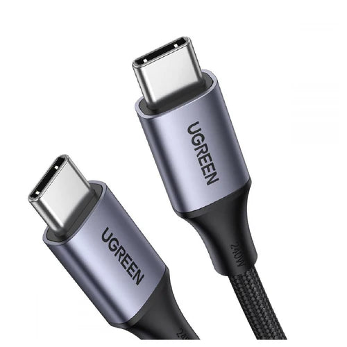 كابل يوجرين USB-C إلى USB-C 60 واط 1 متر رمادي - US261