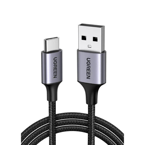 [6957303864089] UGREEN USB-A to USB-C  3M aluminum braid Cable Black