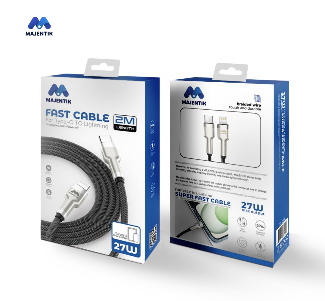 Majentik CL013 L fast cable for type-c to Lightning 2m 27w