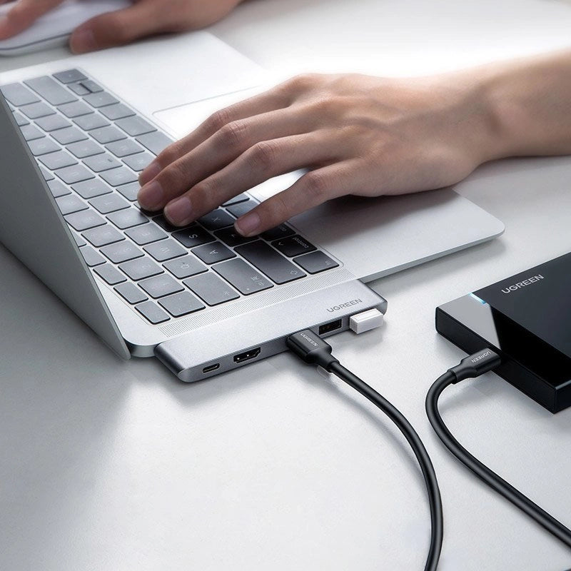 UGREEN USB C HUB 5-in2 For MacBook Pro/Air – 3 USB 3.0– USB C–HDMI 4K