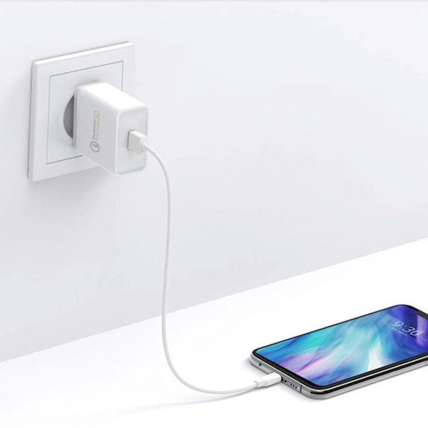 UGREEN USB-A QC 3.0 18W Wall Charger White