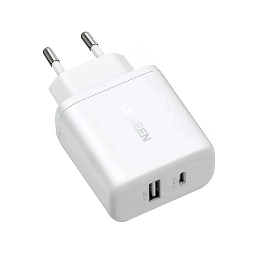 UGREEN X227 20W GaN Wall Charger 1x USB-A 1x USB-C White