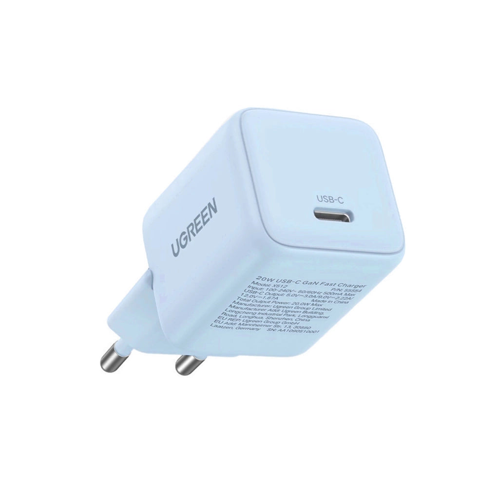 UGREEN X512 USB-C Gan Fast Charger 20W Blue
