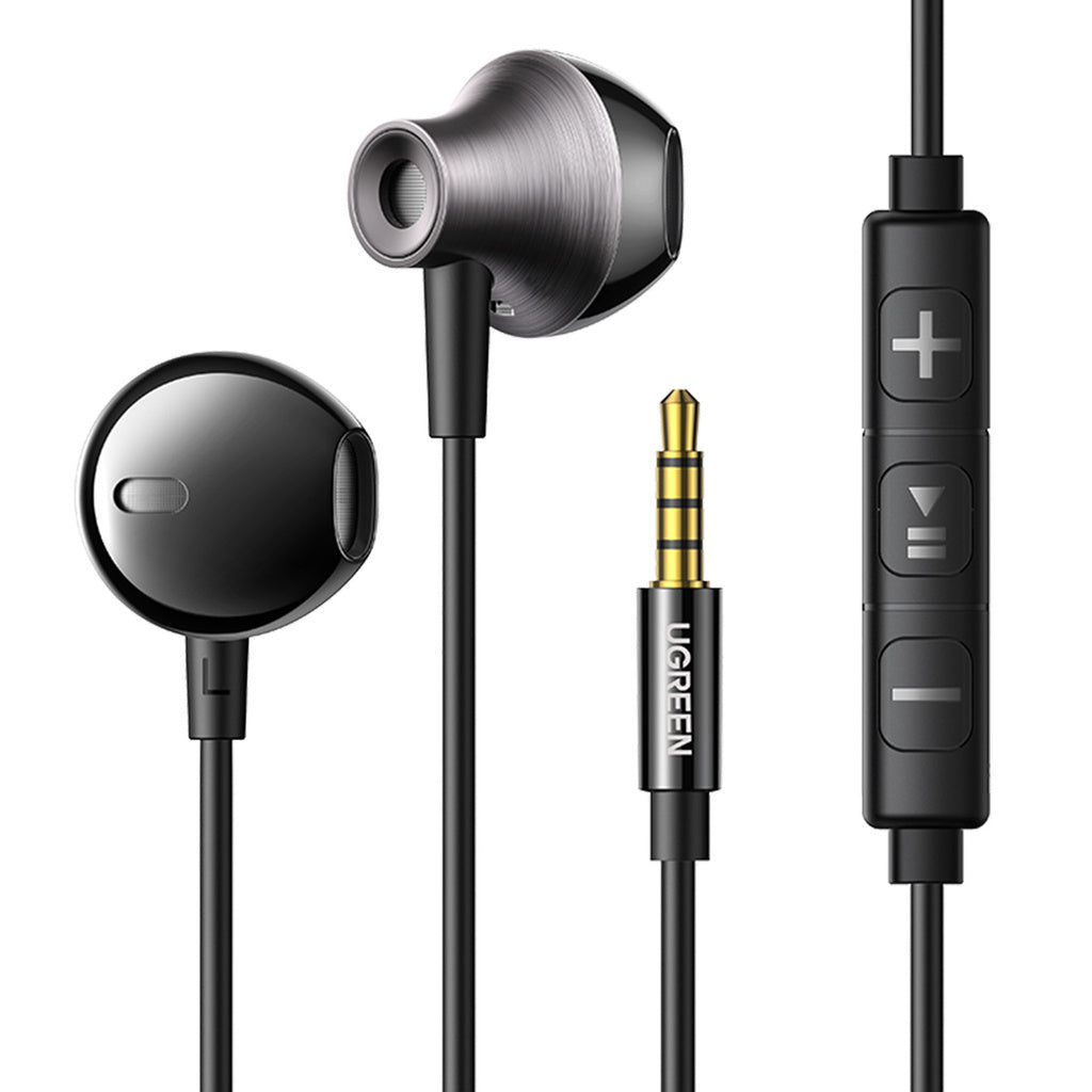 Wired headphones Ugreen 3.5mm EP106 (black)